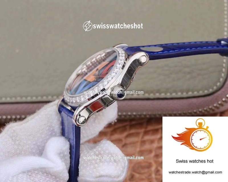 Chopard Happy Diamonds Happy Love 278559-3020 YF Factory Blue Mother Pearl Dial 6
