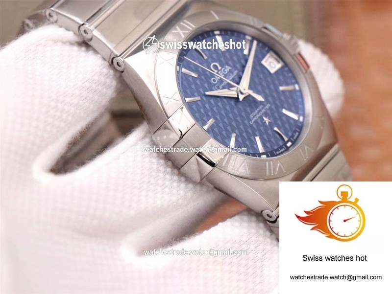 Omega Constellation Co-Axial 38MM 123.10.38.21.03.001 VS Factory Blue Dial 6