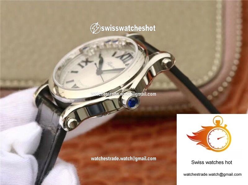 Chopard Happy Sport 36MM Automatic Stainless Steel Diamonds YF Factory 278559-3001 6