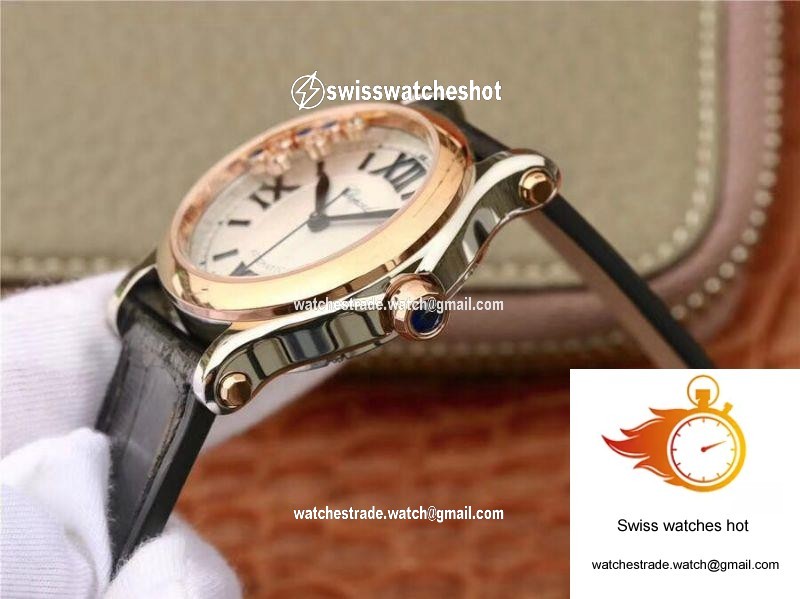 Chopard Happy Sport 36MM Automatic Rose Gold Diamonds YF Factory 274808-5001 6