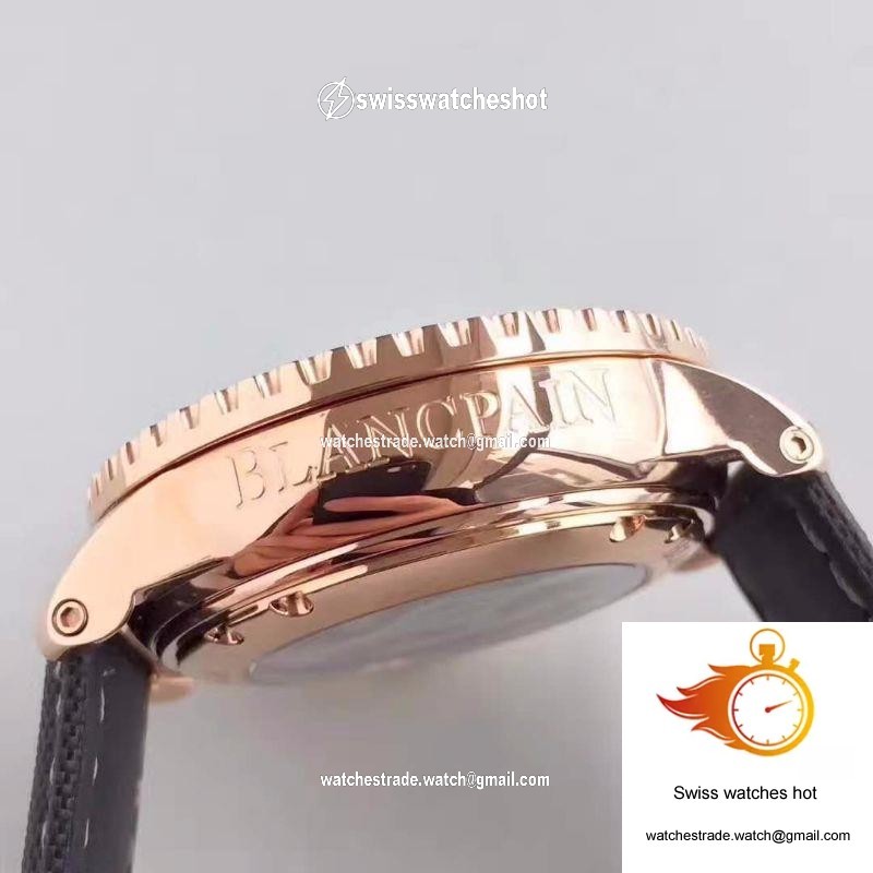 Blancpain Fifty Fathoms Tourbillon 5025-3630-52A Rose Gold Black Dial 6