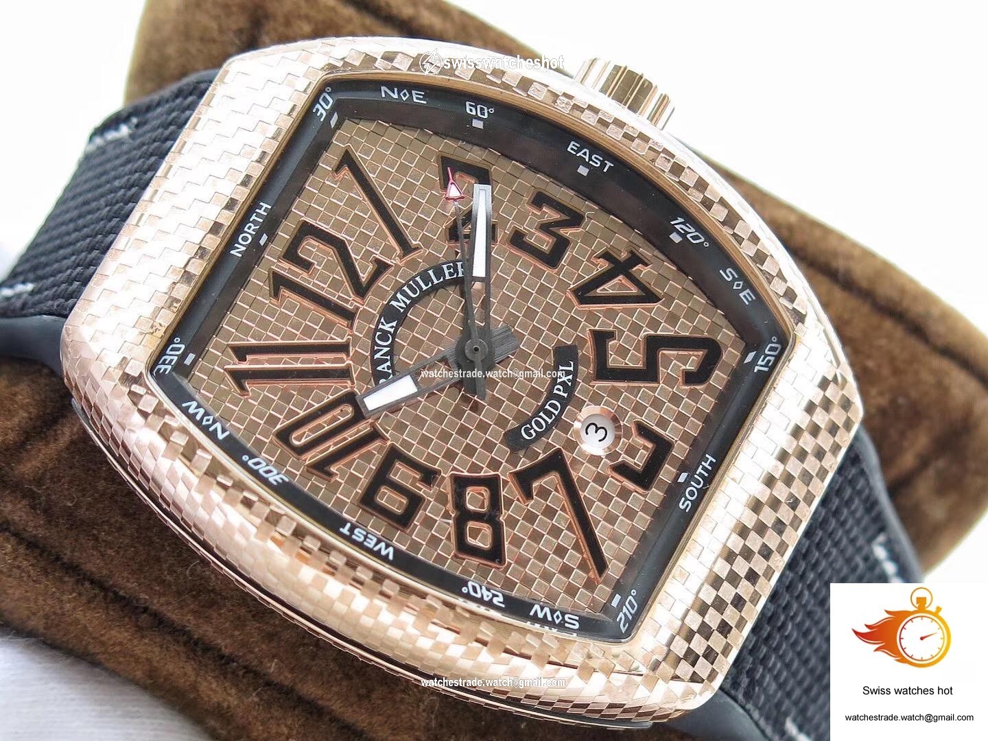 Franck Muller Vanguard V45 Rose Gold Dial 6