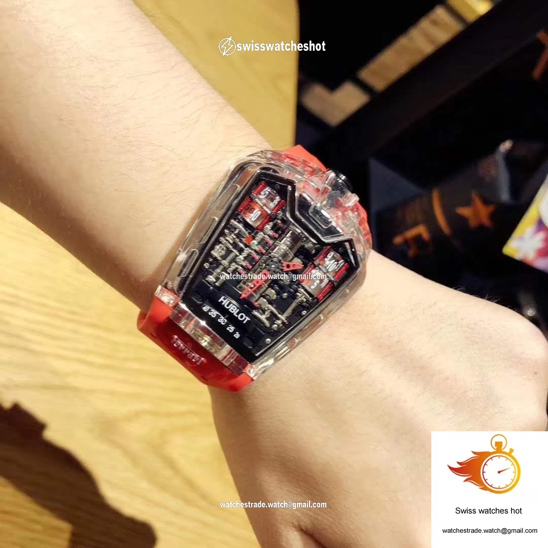 Hublot LaFerrari MP-05 Red Rubber Strap Black Dial 6
