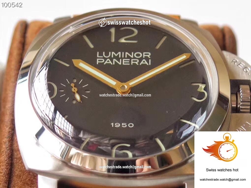 Panerai Luminor 1950 PAM127 ZF Factory Superlumed Black Dial 6
