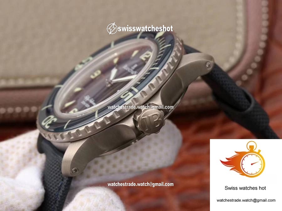 Blancpain Fifty Fathoms 5015-12B40-O52 ZF Factory Blue Dial 6
