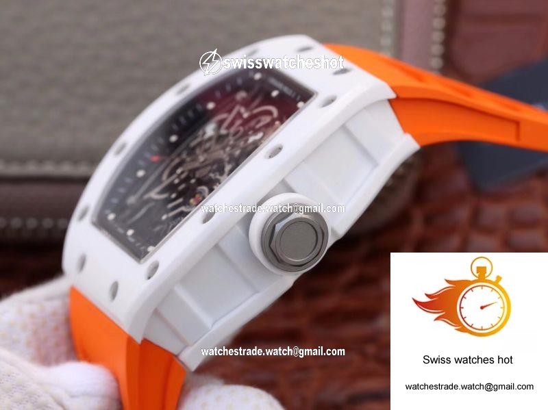 Richard Mille RM055 Skeleton Dial Orange Strap KV Factory V2 6