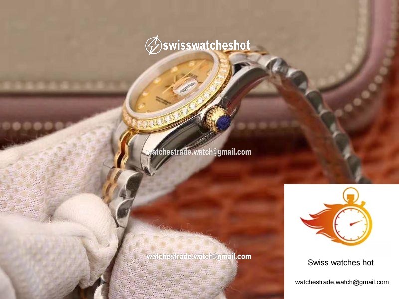 Rolex Lady Datejust 18K Gold Plating 28mm Gold Dial 6