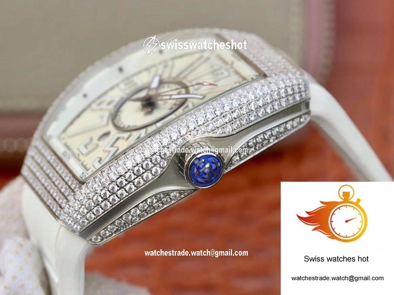 Franck Muller Vanguard V45.SC.DT.D.NBR.CD.5N.NR Silver Dial 6