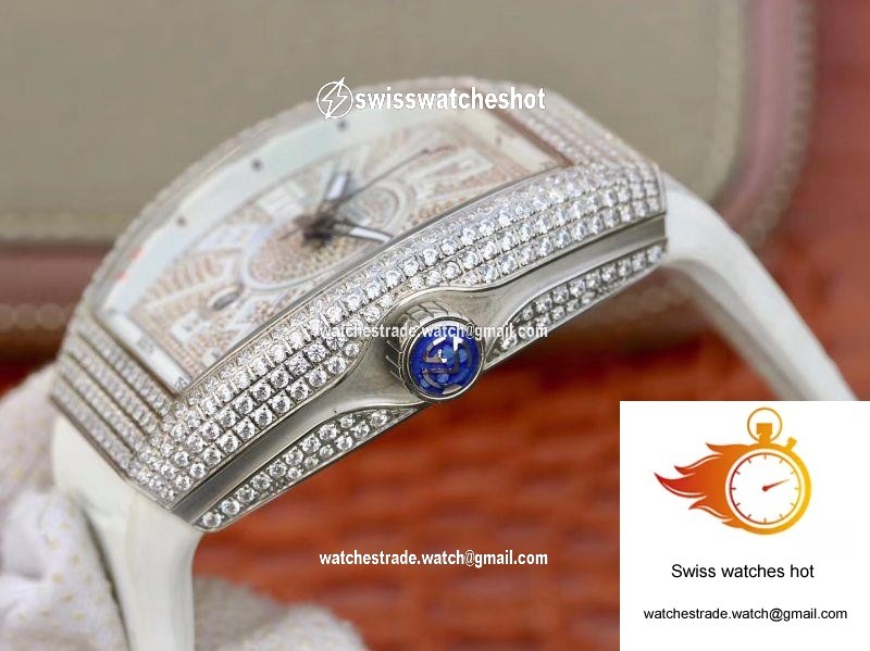 Franck Muller Vanguard V45.SC.DT.D.NBR.CD.5N.NR Diamond Dial 6