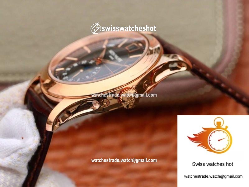 Patek Philippe Annual Calendar 5205G-001 KM Factory Black Dial 6