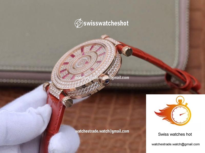 Franck Muller Double Mystery DM42D2RCD GS Factory Rose Gold Diamond Dial 6