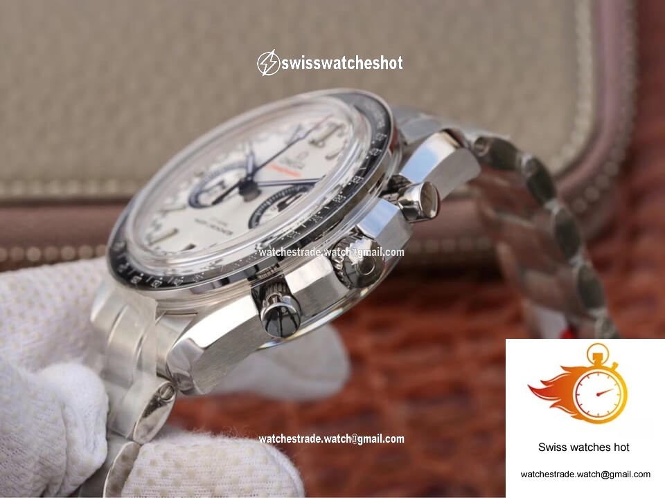 Omega Speedmaster Racing Chronograph 329.30.44.51.04.001 OM Factory White Dial 6