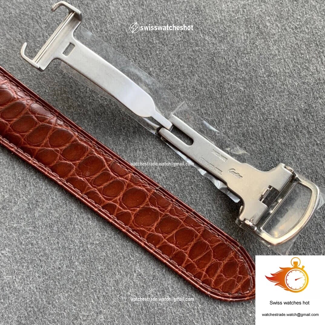 Cartier Tank WSTA0028 K11 Factory Brown Cowhide Strap 7