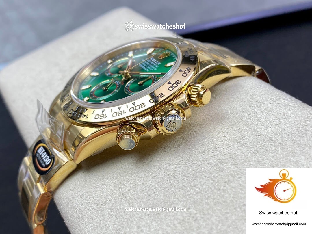 Rolex Daytona M116508-0013 BT Factory Yellow Gold Green Dial 7