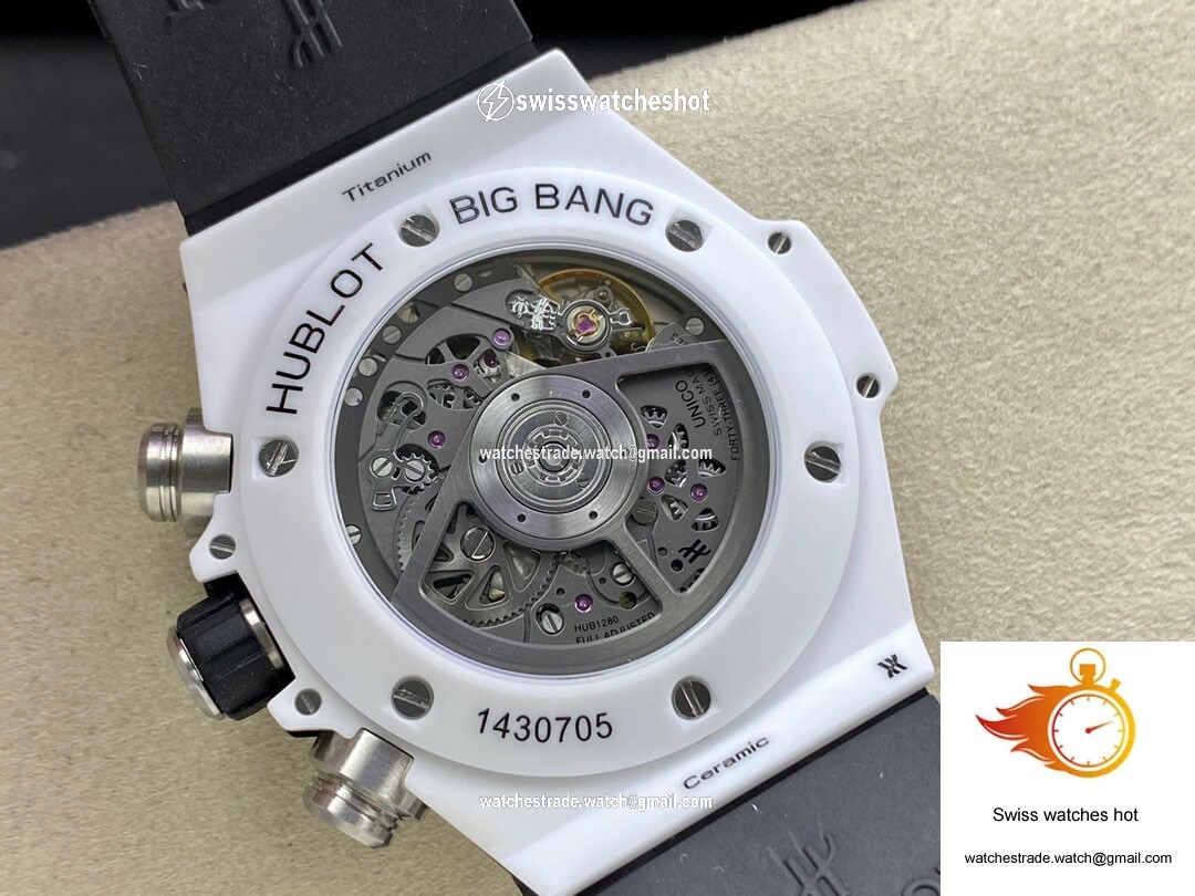 Hublot BIG BANG Unico 421.HX.1170.RX ZF Factory White Ceramic Case 7