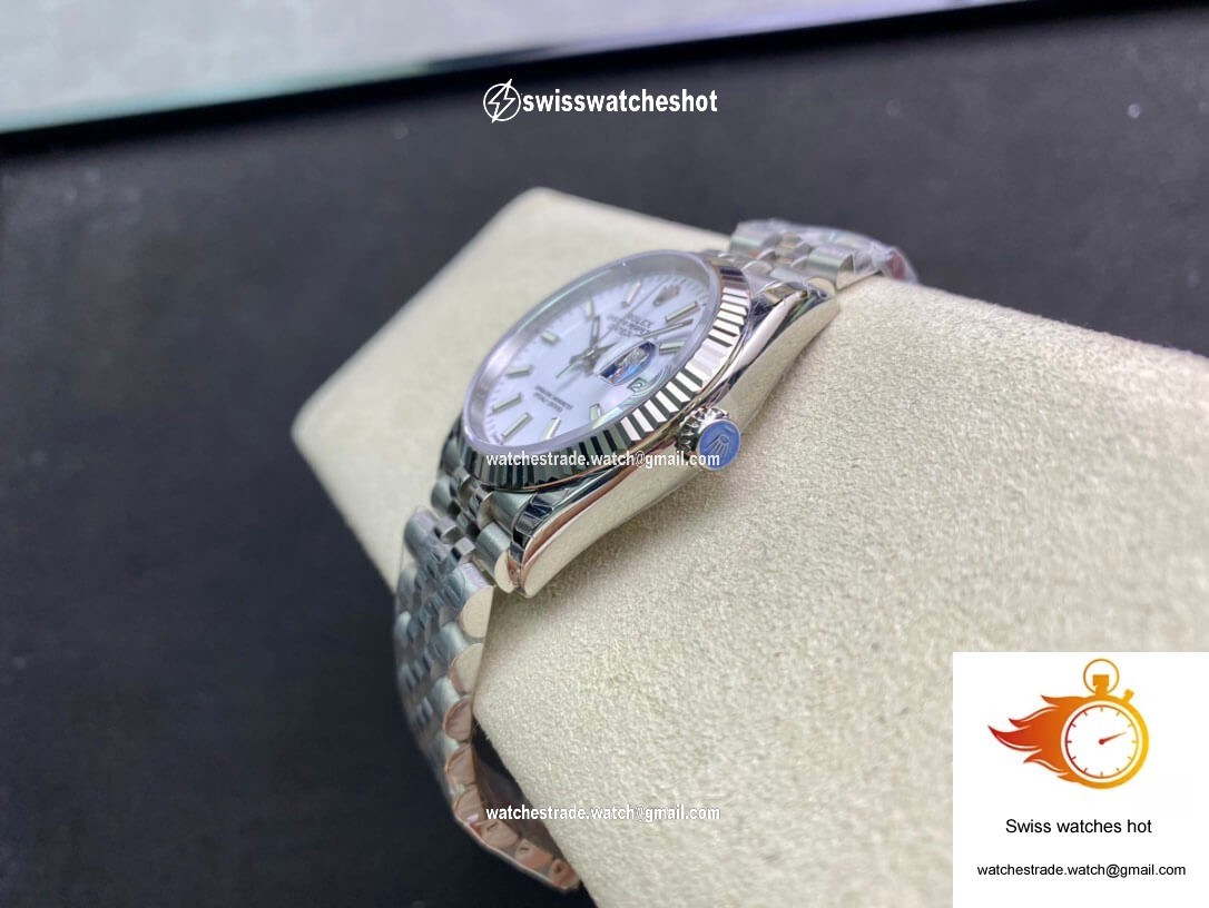Rolex Datejust 36MM EW Factory Stainless Steel White Dial 7