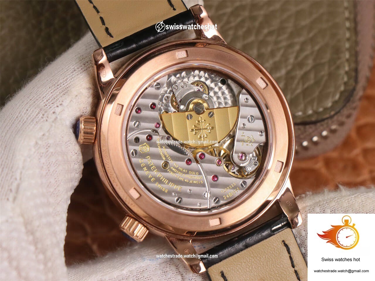 Patek Philippe Grand Complications 6102 TW Factory Rose Gold Black Dial 7