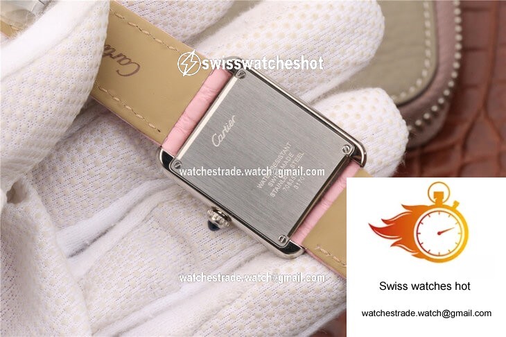 Cartier Tank Ladies Stainless Steel White Dial 7