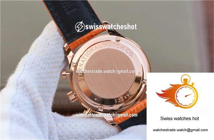 IWC Portuguese ZF Factory Orange Cowhide Strap 7