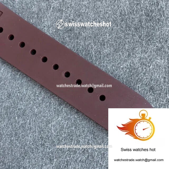 Richard Mille RM011 KV Factory Rose Gold Brown Rubber Strap 7