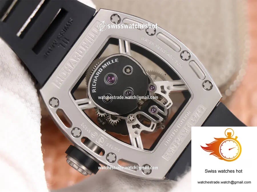 Richard Mille RM52-01 Tourbillon JB Factory Titanium Alloy Skull Dial 7