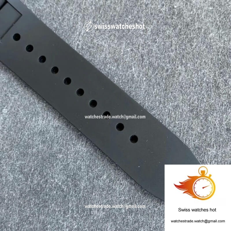Richard Mille RM011 KV Factory Black Rubber Strap 7