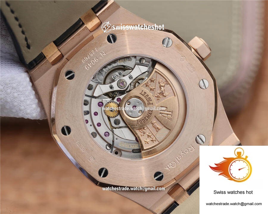 Audemars Piguet Royal Oak 15400 OM Factory Blue Dial Leather Strap 7