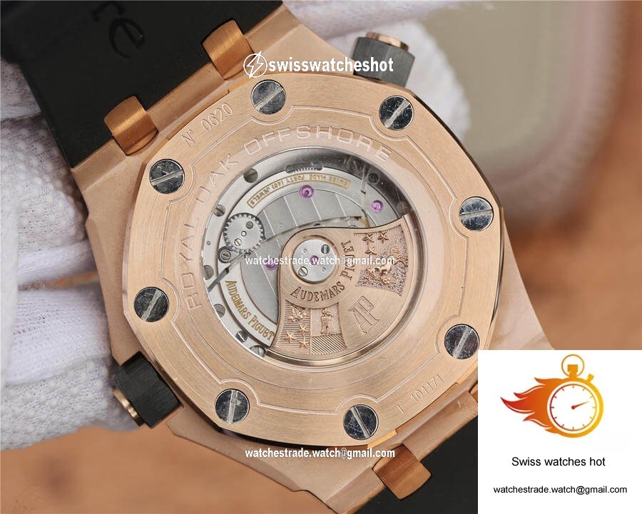 Audemars Piguet Royal Oak Offshore 15710 JF Factory V8 Rose Gold Black Dial 7
