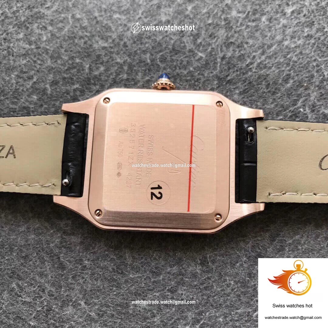Cartier Santos WGSA0021 Rose Gold Silver Dial 7