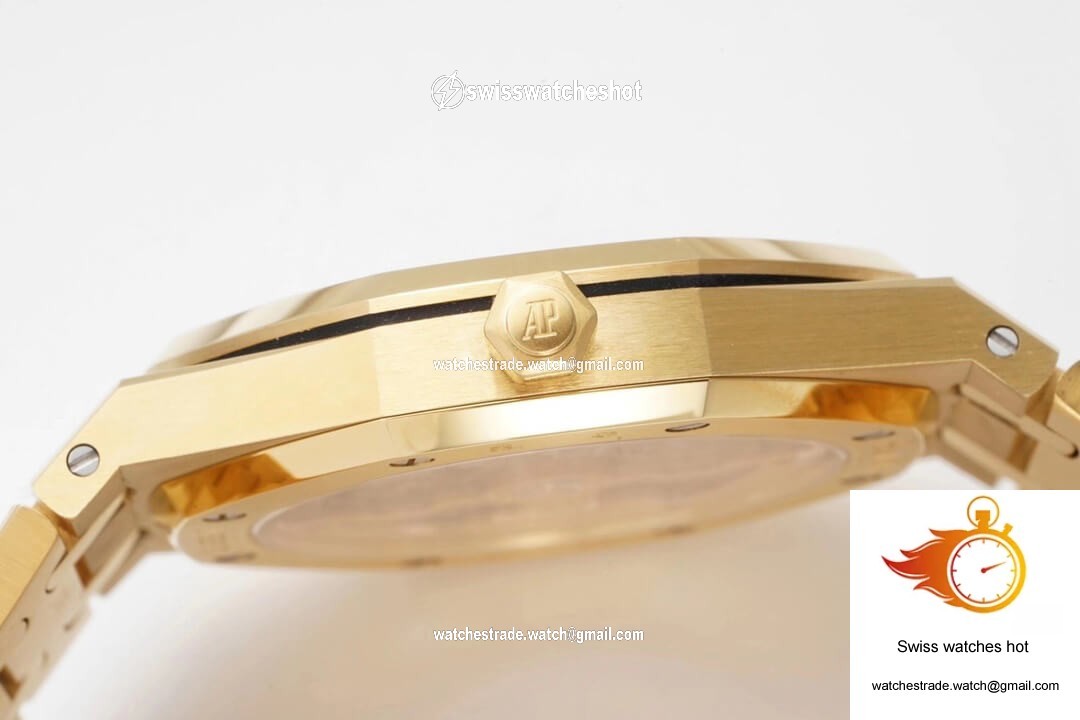 Audemars Piguet Royal Oak 15202BA.OO.1240BA.01 KZ Factory Yellow Gold Blue Dial 7