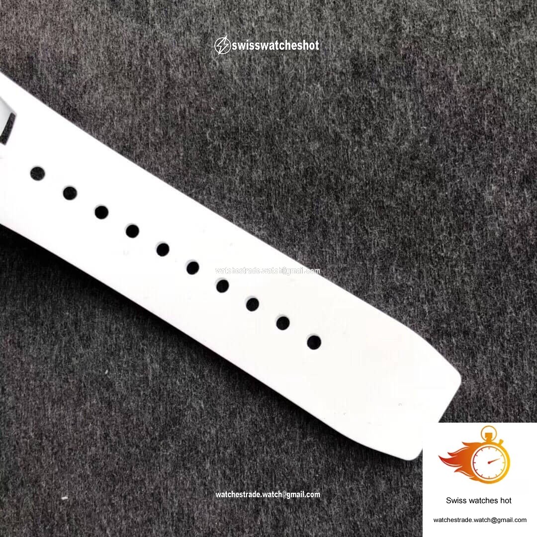 Richard Mille RM011-03 KV Factory Carbon Fiber White Strap 7