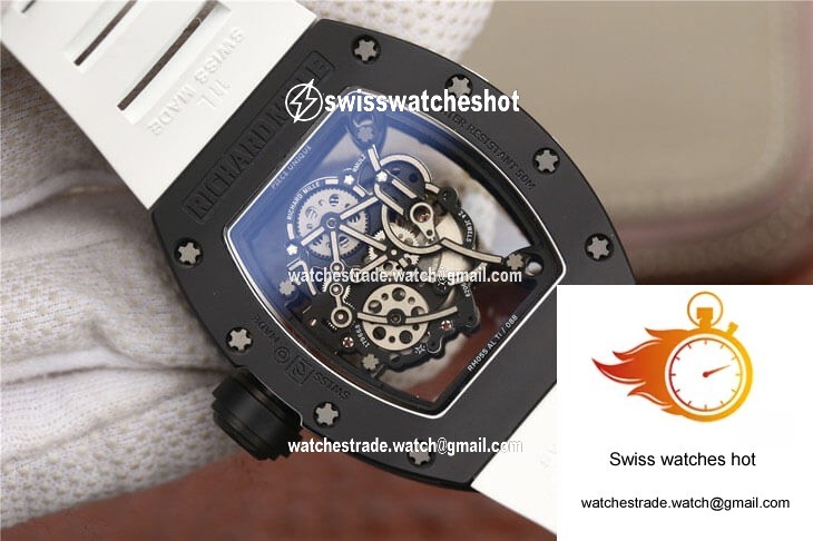 Richard Mille RM055 KV Factory Ceramics White Strap 7