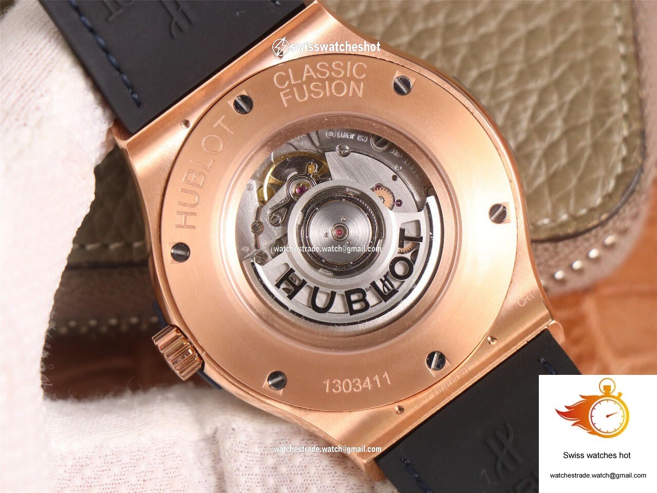 Hublot Classic Fusion 511.OX.7180.LR WWF Factory Rose Gold Blue Dial 7