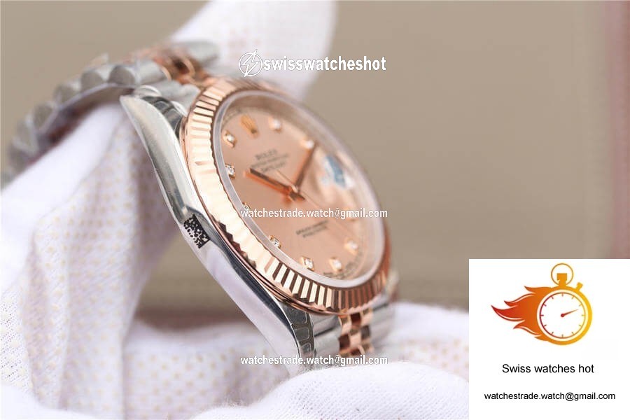 Rolex Datejust M126331-0008 EW Factory Rose Gold Sundust Dial 7