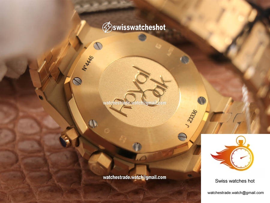Audemars Piguet Royal Oak Chronograph 26331 OM Factory V2 Yellow Gold Black Dial 7