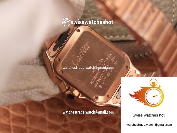 Cartier De Santos WSSA0010 BV Factory 18K Rose Gold White Dial 7