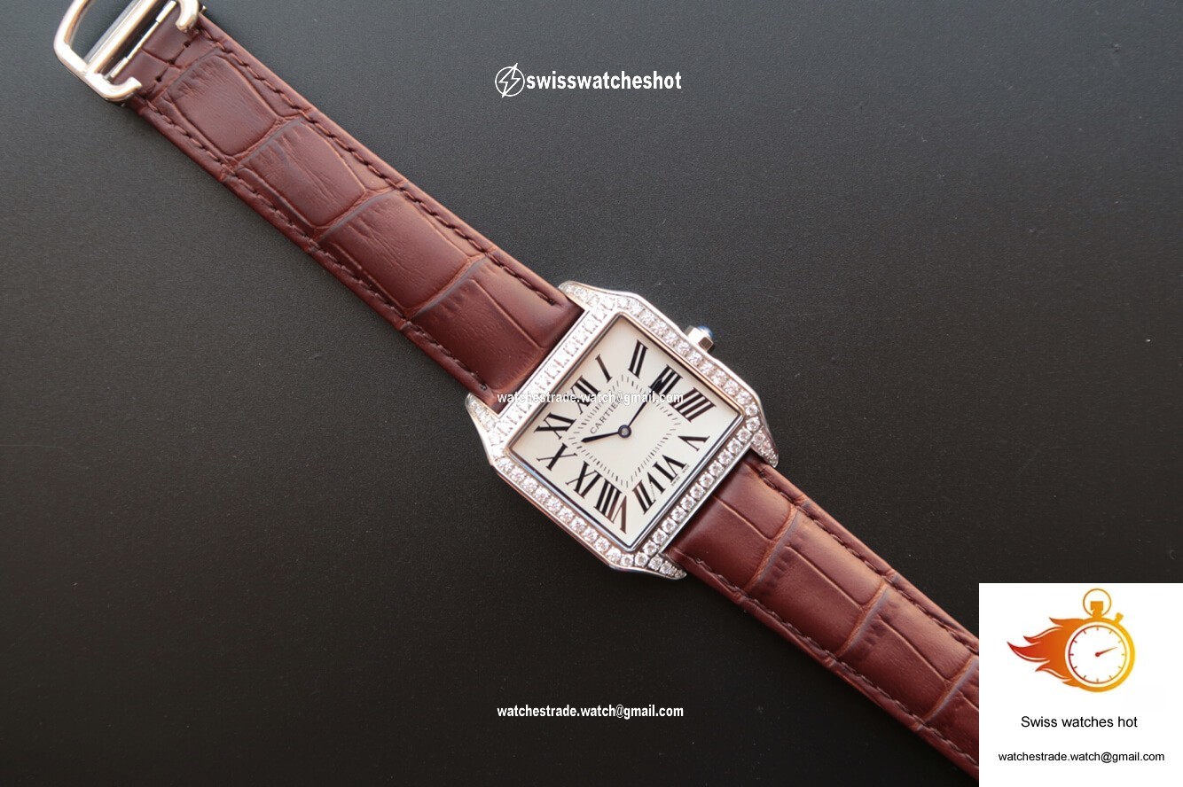 Cartier Santos WH100651 V6 Factory White Dial 7