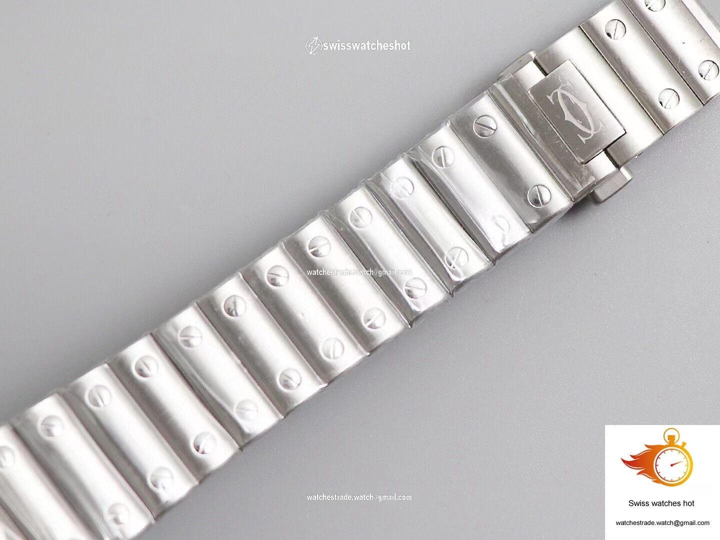 Cartier Santos WSSA0009 BV Factory White Dial 7