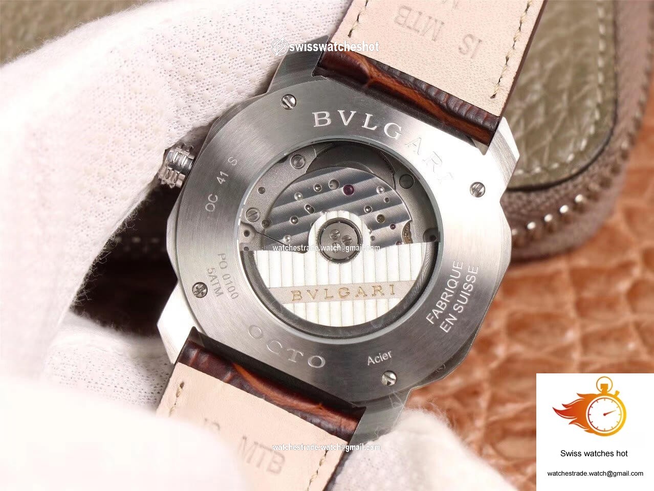 Bvlgari Octo 102705 BV Factory Reddish Brown Dial 7
