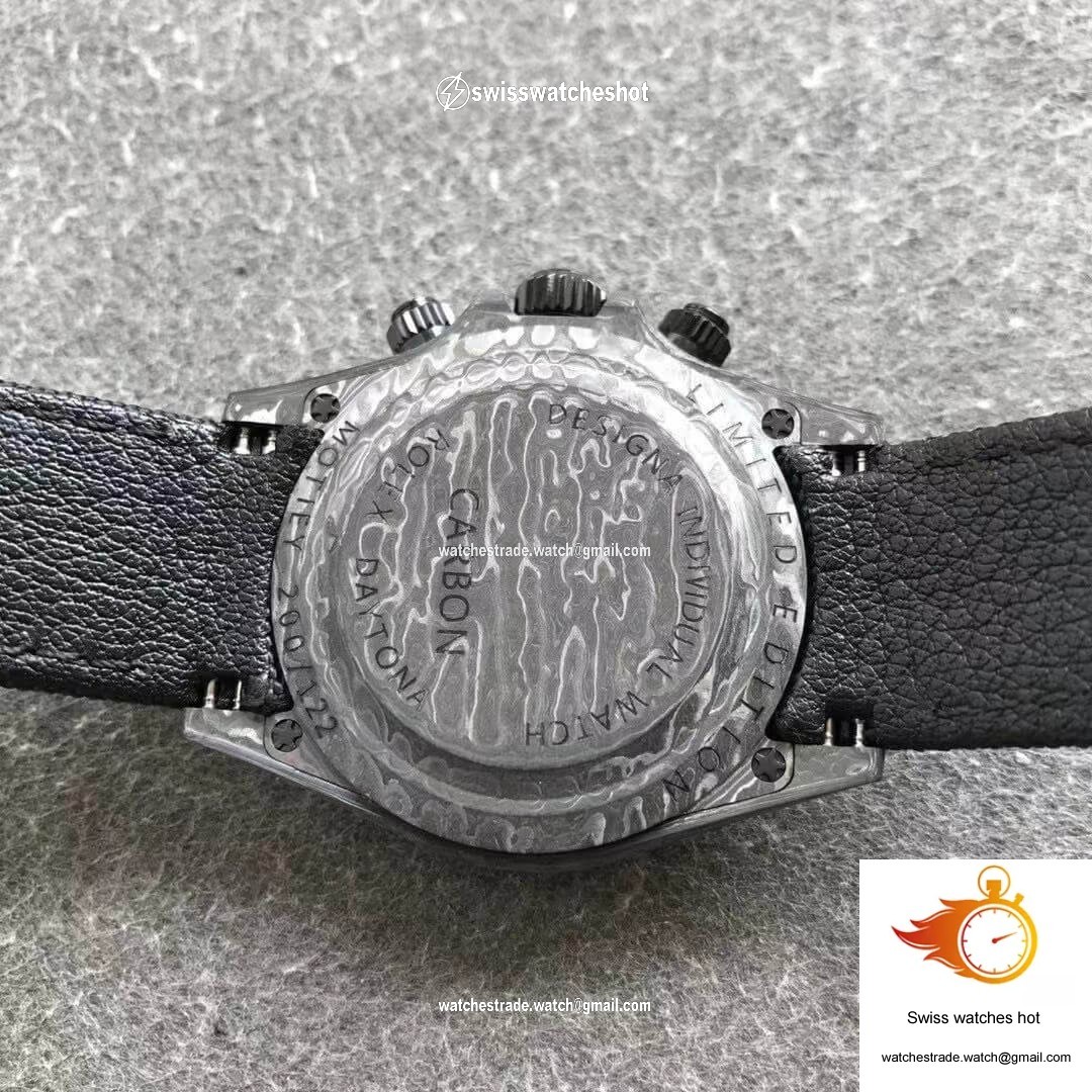 Rolex Daytona Cosmograph Carbon Fiber Diw Customized Version Noob Factory Black Dial 7