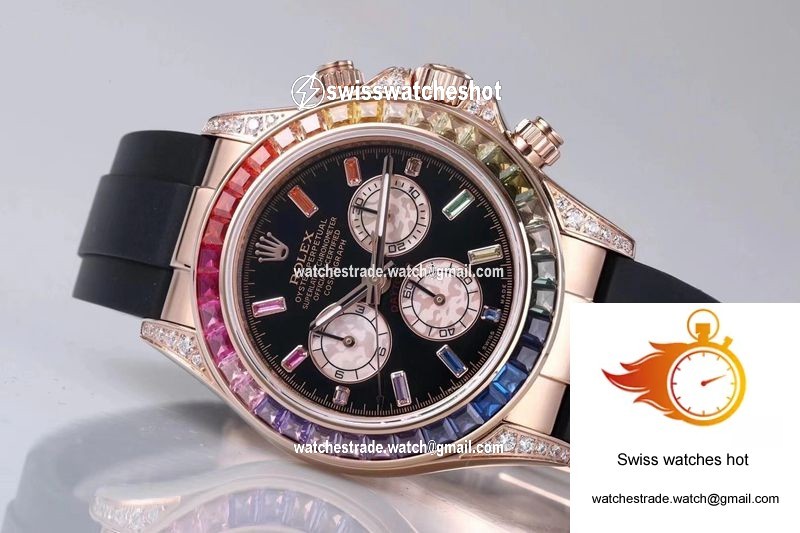 Rolex Daytona 116595RBOW BL Factory Rose Gold 7