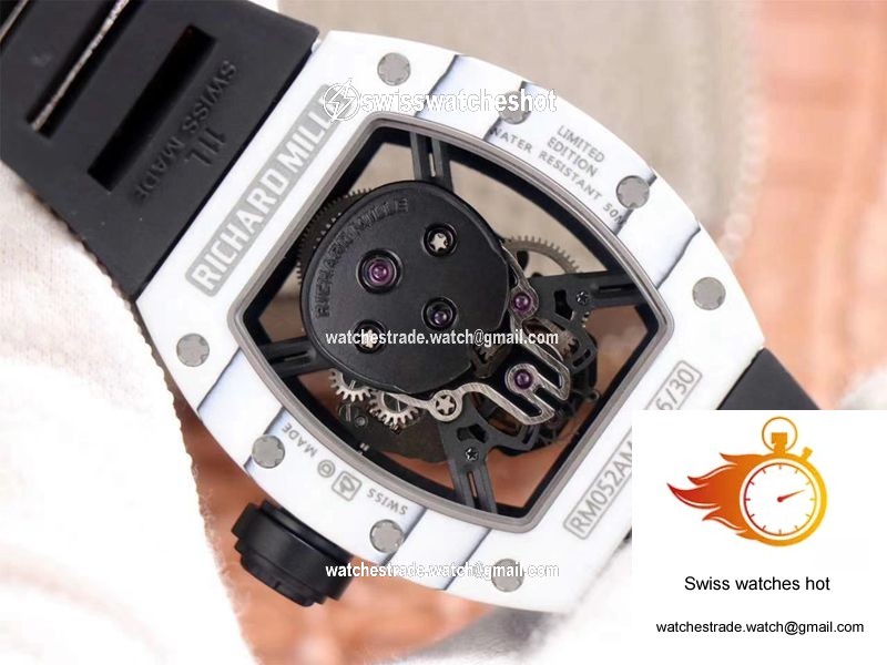 Richard Mille RM052-01 Tourbillon JB Factory White Ceramic 7