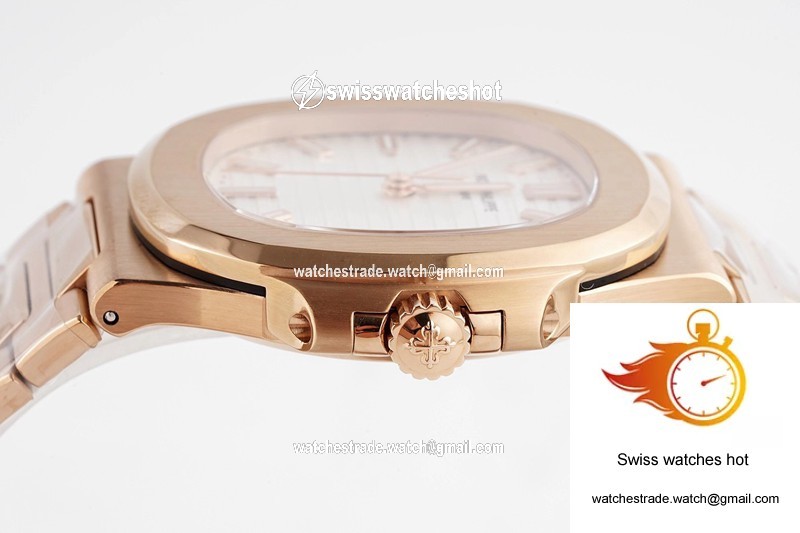 Patek Philippe Nautilus 5711/1R-001 PPF Factory V4 Rose Gold White Dial 7