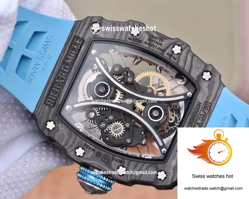 Richard Mille RM53-01 Tourbillon Pablo Mac Donough JB Factory Black Hollow dial 7