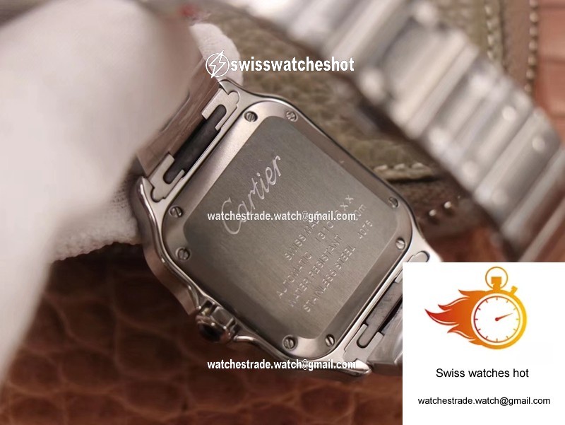 Cartier Santos WSSA0029 BV Factory Silver White Dial 7