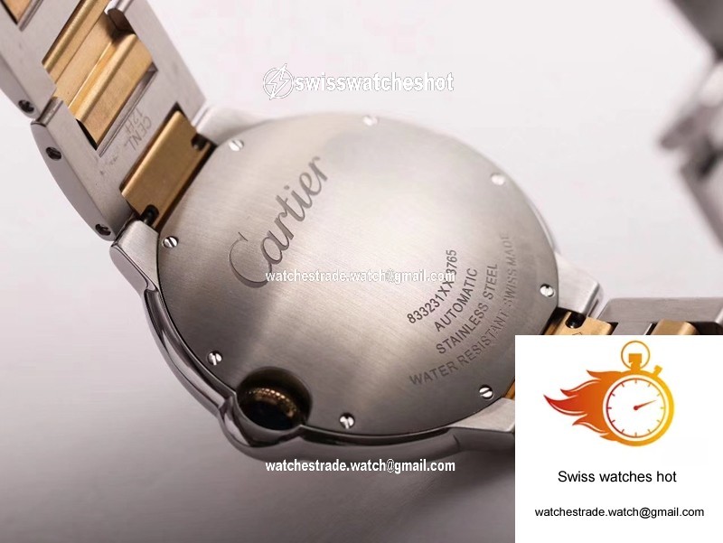 Ballon Bleu de Cartier W69009Z3 Wrap Gold V9 Factory Silver White Dial 7