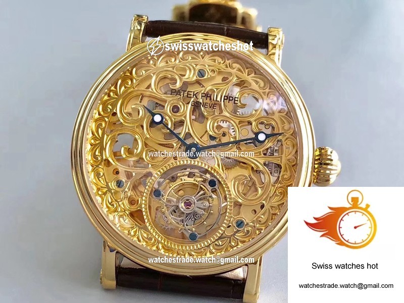 Patek Philippe Tourbillon Yellow Gold Skeleton Dial 7
