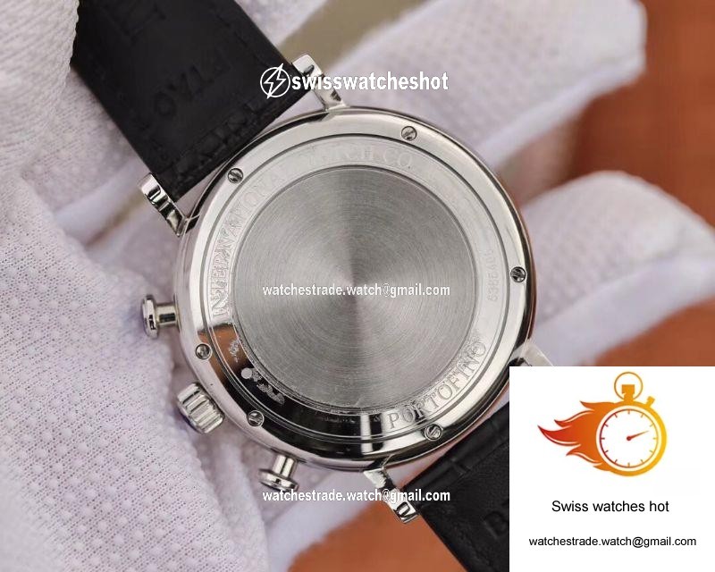 IWC Portofino Chronograph Multi-function IW391022 ZF Factory White Dial With Rose Gold Markers 7