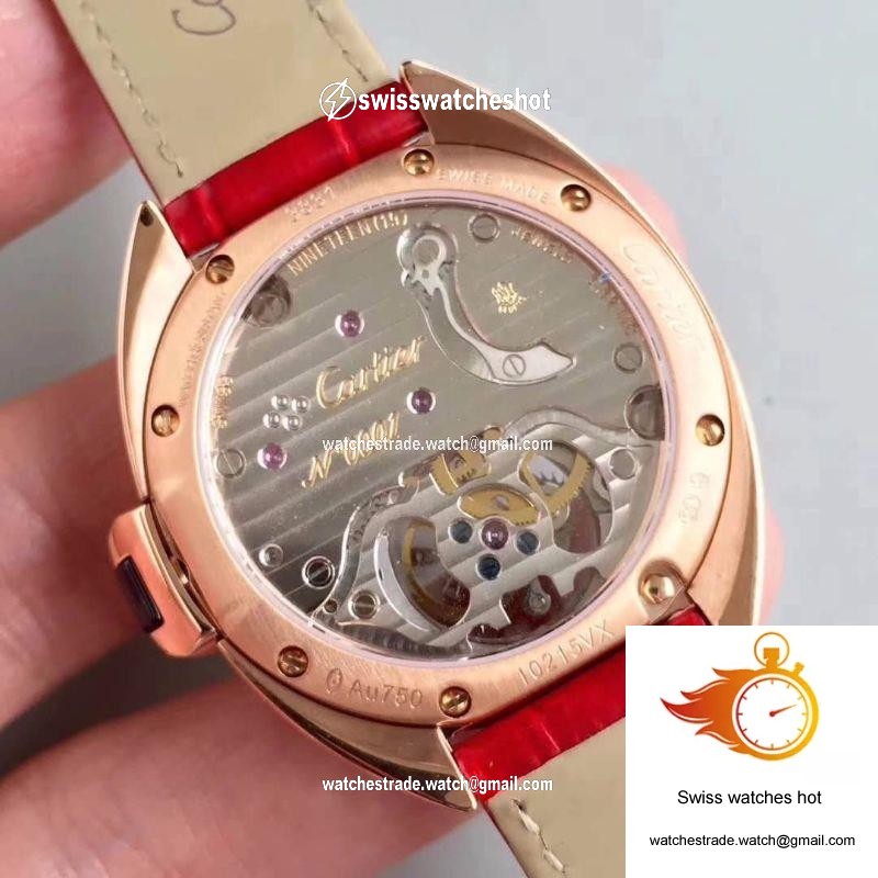Cartier Drive De Tourbillon W4100013 18K Rose Gold White Dial 7