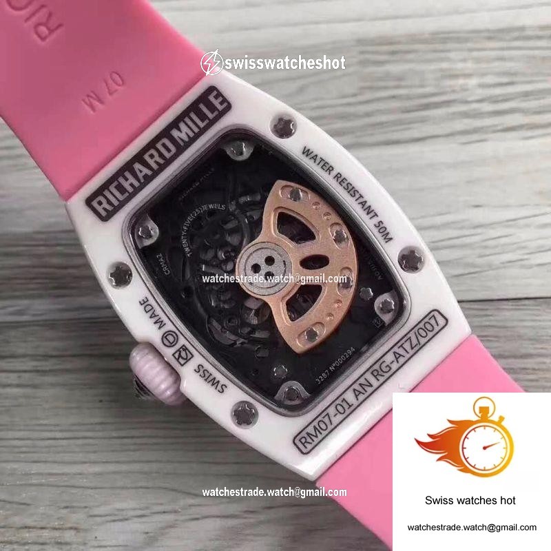 Richard Mille RM07 Ladies Pink Dial with Diamonds 7